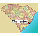 Map of Charleston, South Carolina